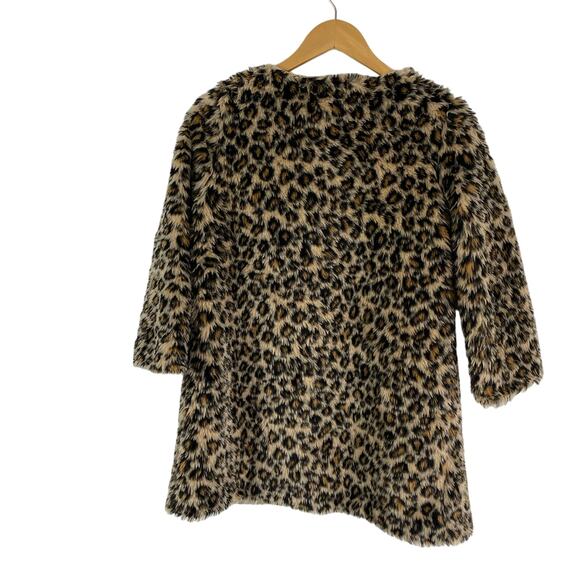 GLAM GRUNGE Cheetah Print Coat – Windsor Faux Fur Wool Blend – Size S - Picture 2 of 7